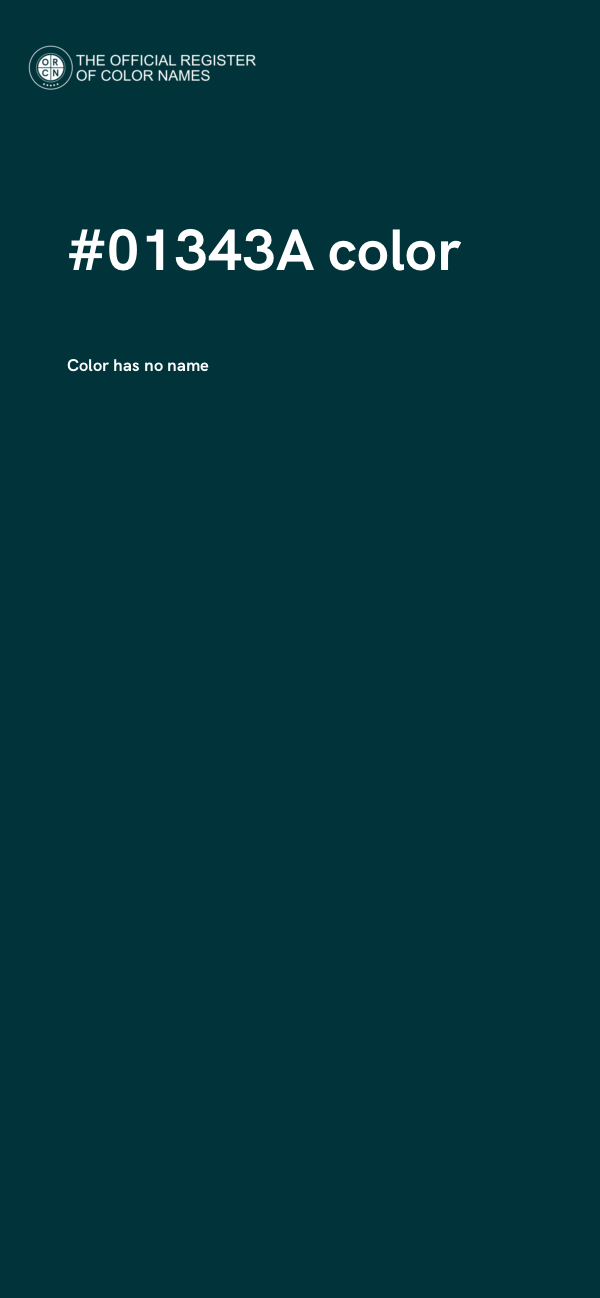 #01343A color image