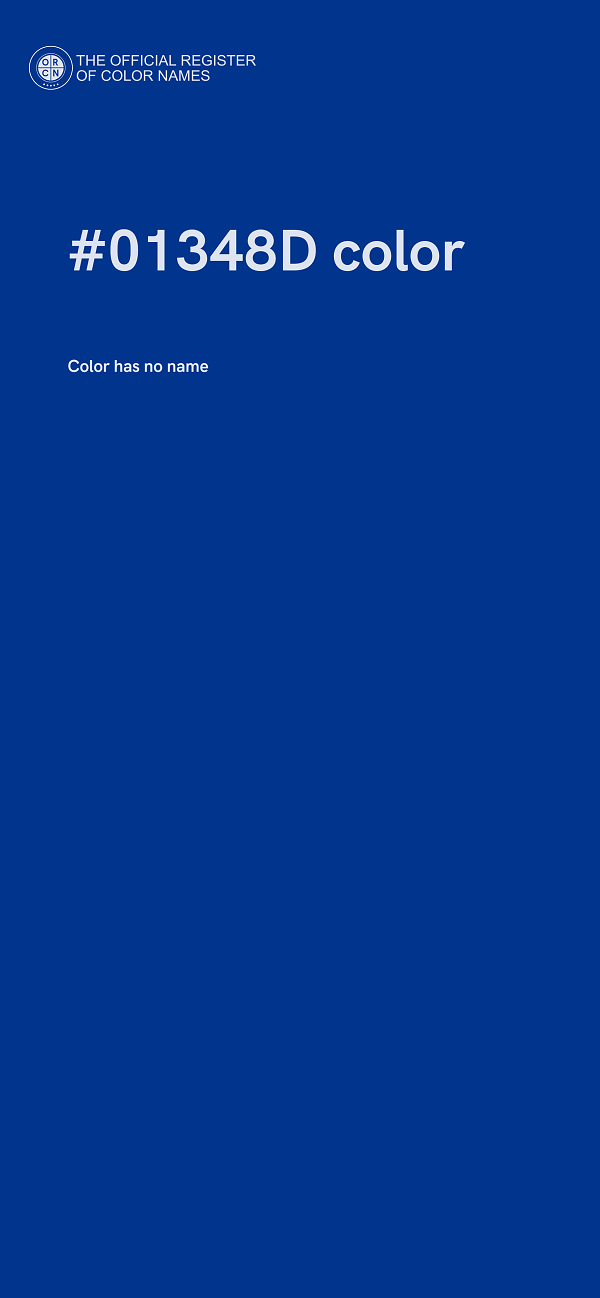 #01348D color image
