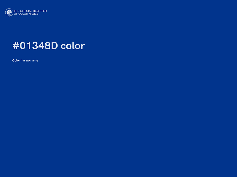 #01348D color image