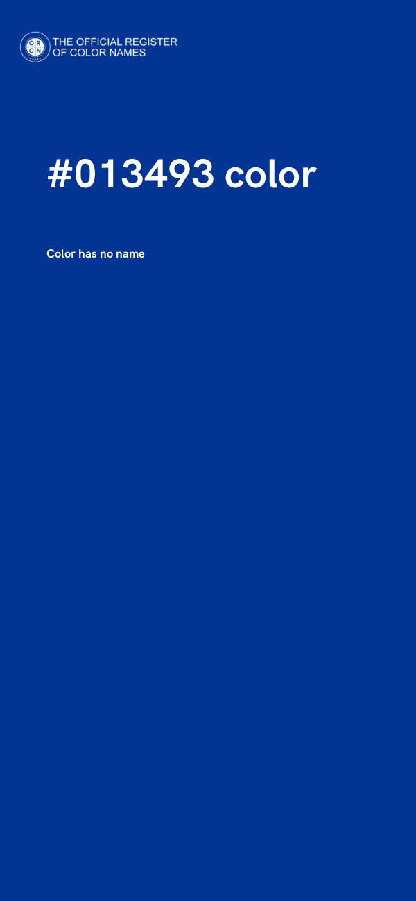 #013493 color image