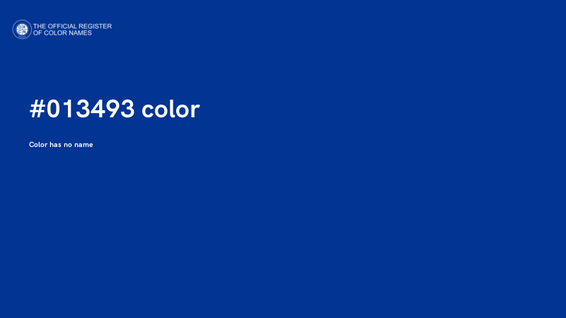#013493 color image