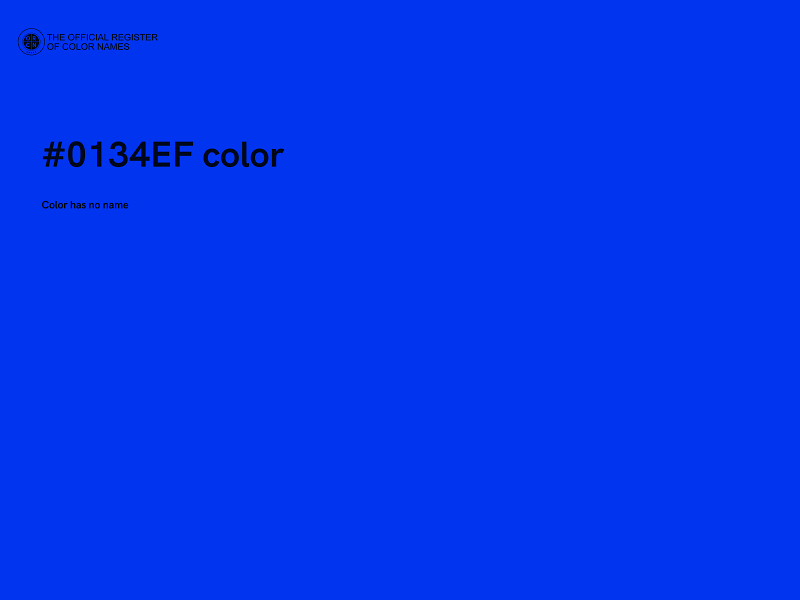 #0134EF color image