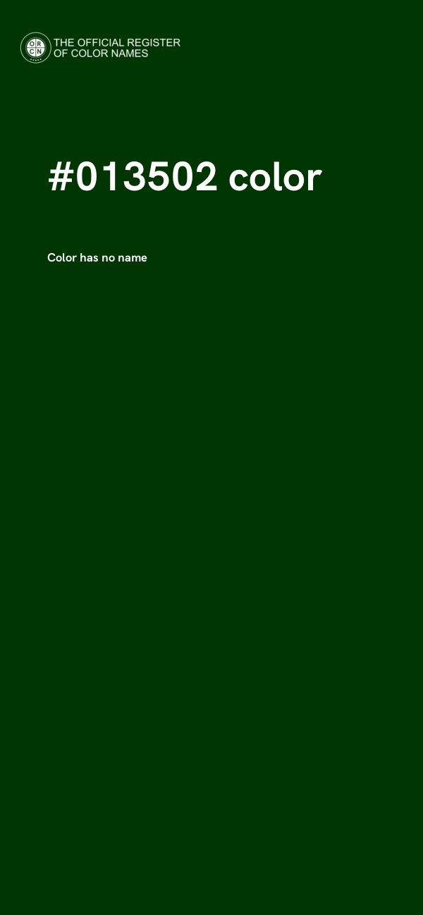 #013502 color image