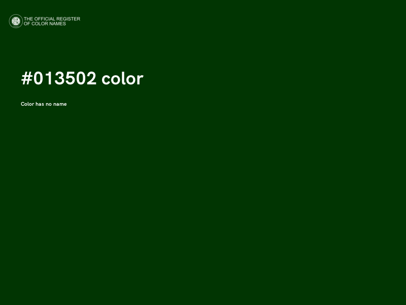 #013502 color image