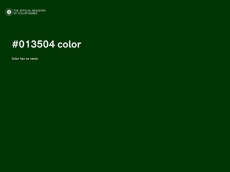 #013504 color image