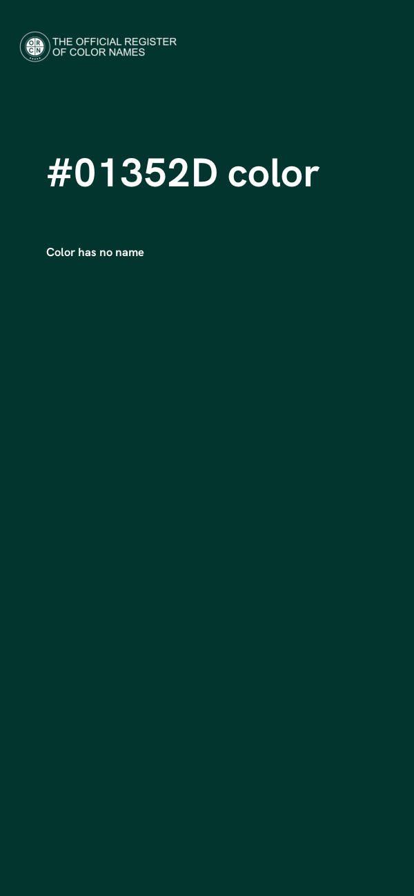 #01352D color image