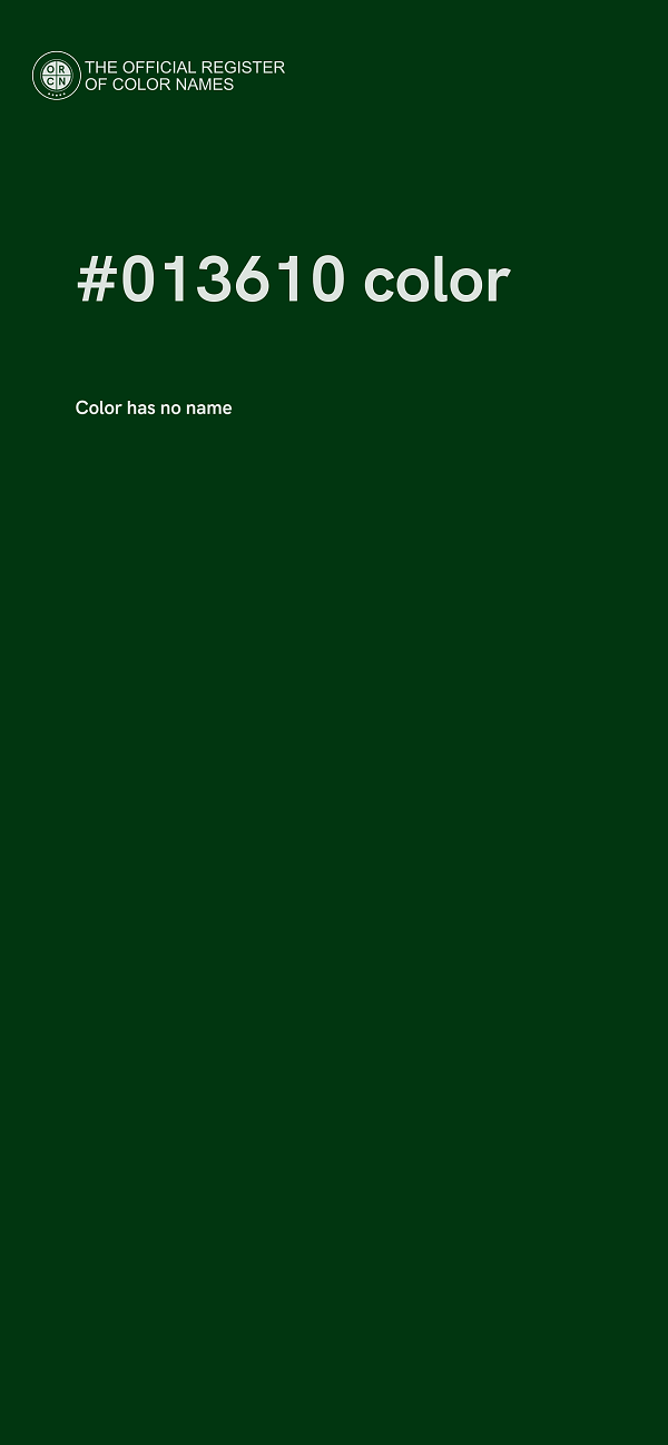 #013610 color image