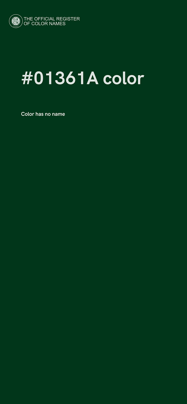 #01361A color image