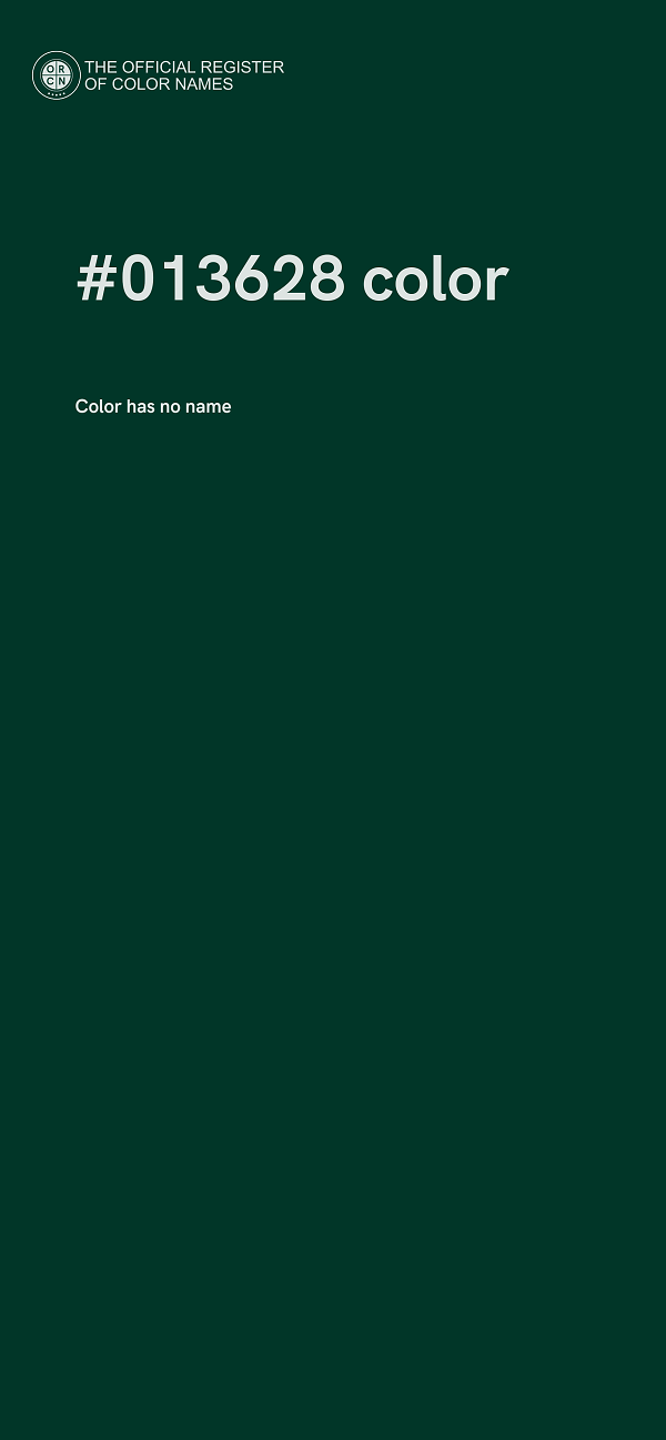 #013628 color image