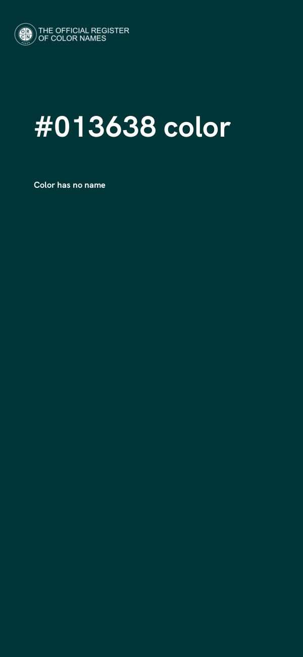 #013638 color image