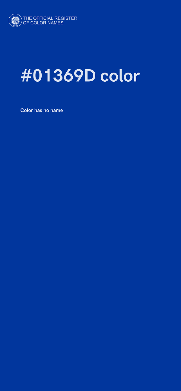 #01369D color image