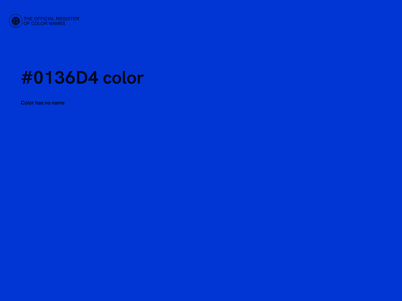 #0136D4 color image