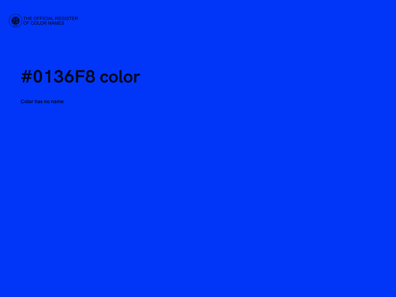 #0136F8 color image