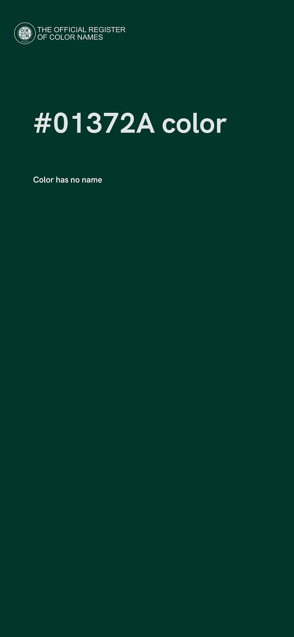 #01372A color image