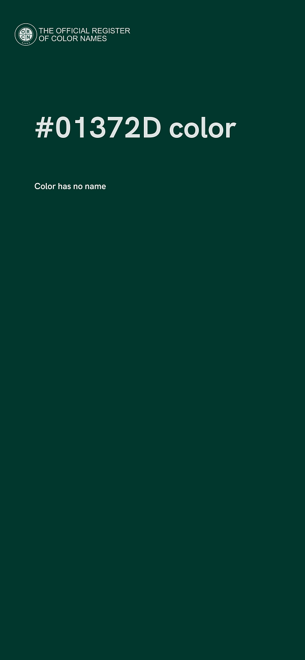 #01372D color image