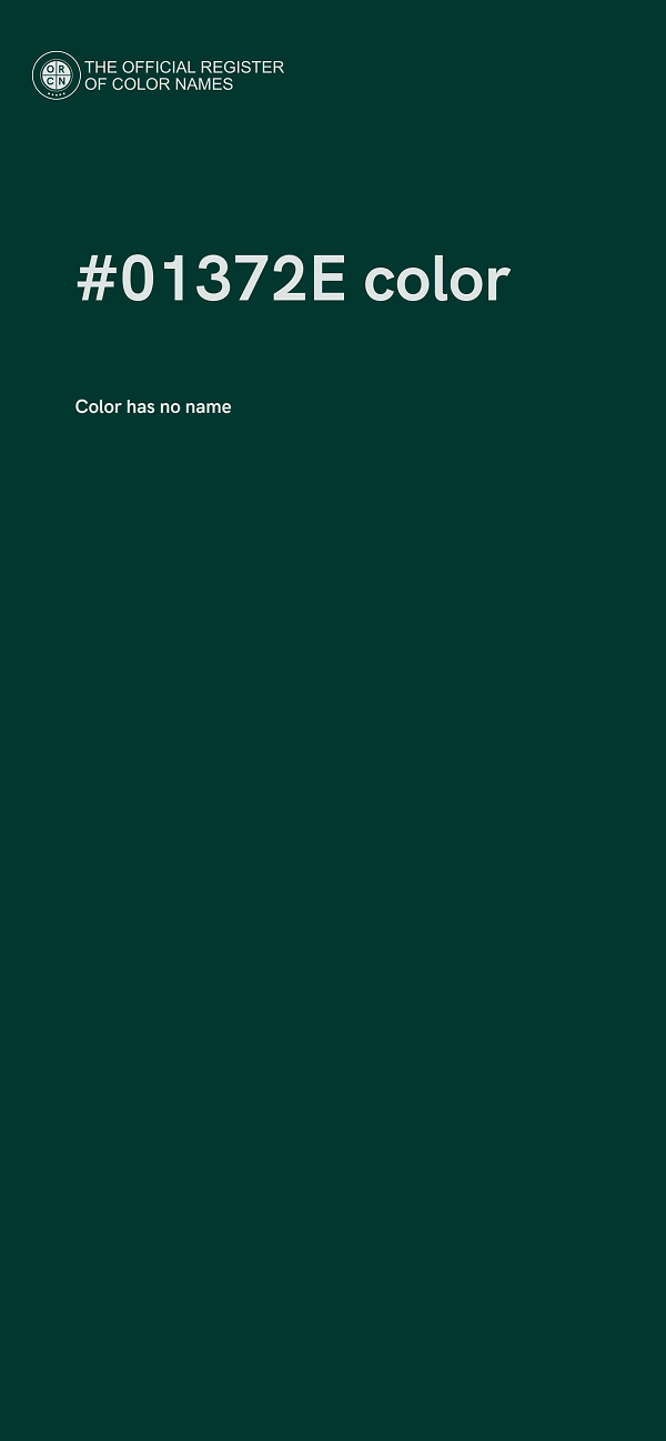 #01372E color image