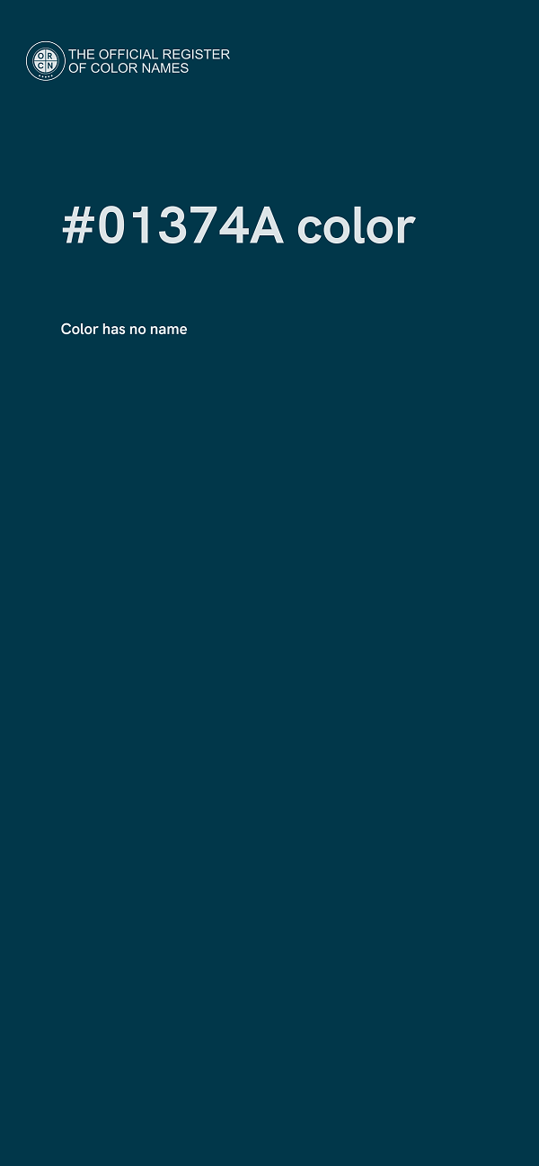 #01374A color image