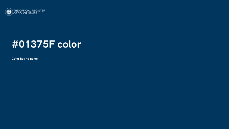 #01375F color image