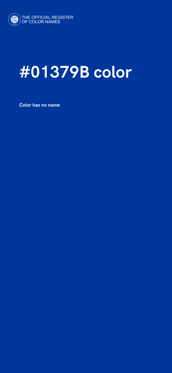 #01379B color image