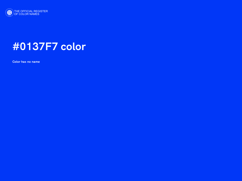 #0137F7 color image