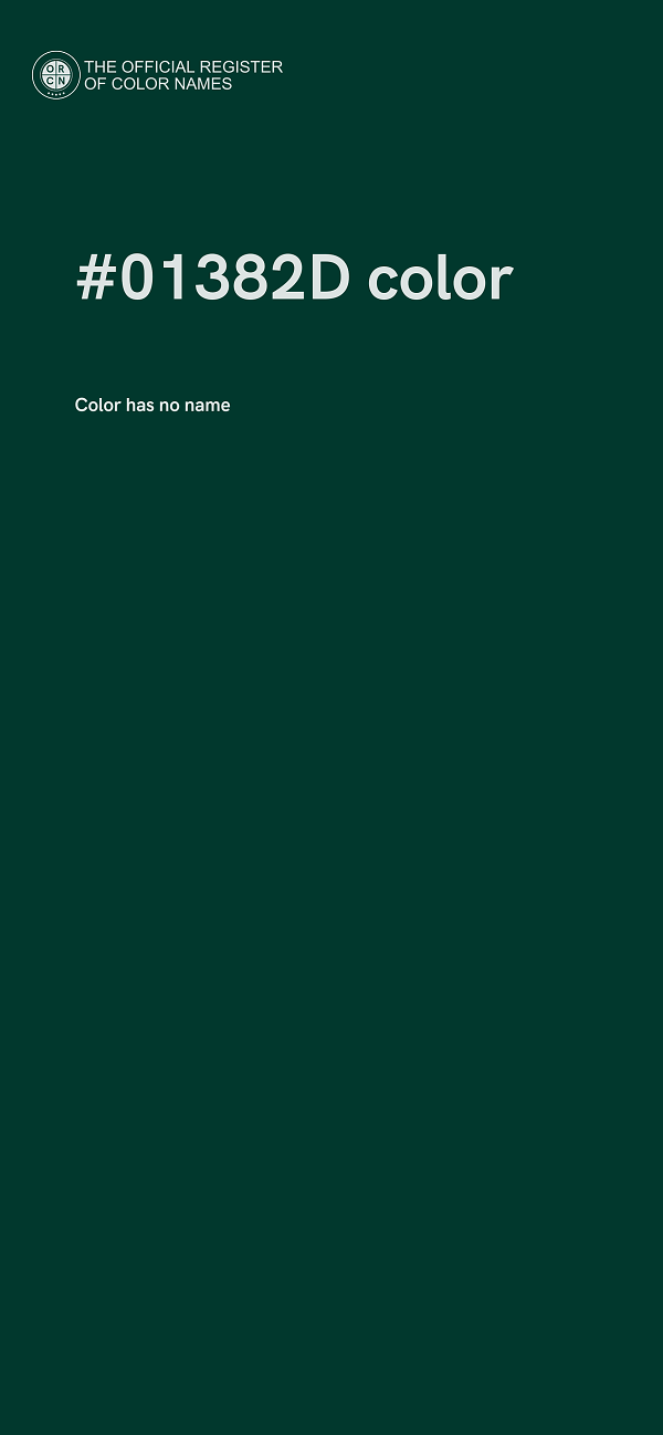 #01382D color image
