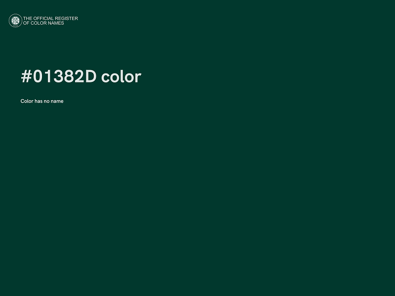 #01382D color image
