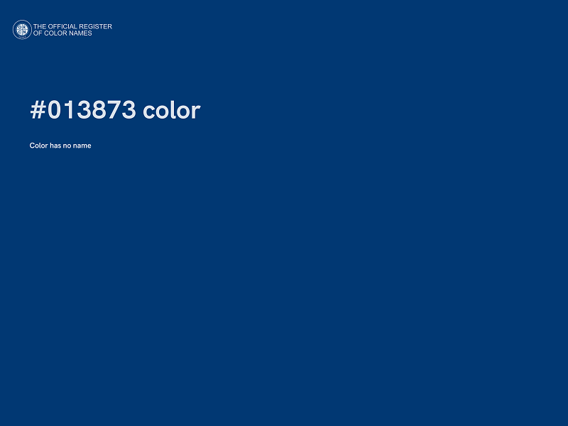 #013873 color image