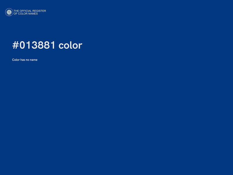 #013881 color image