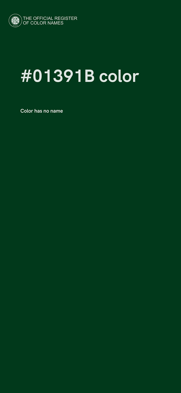 #01391B color image