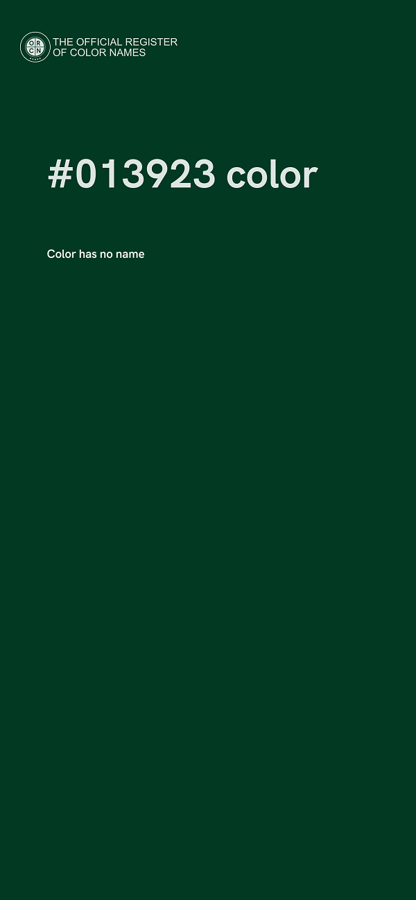 #013923 color image