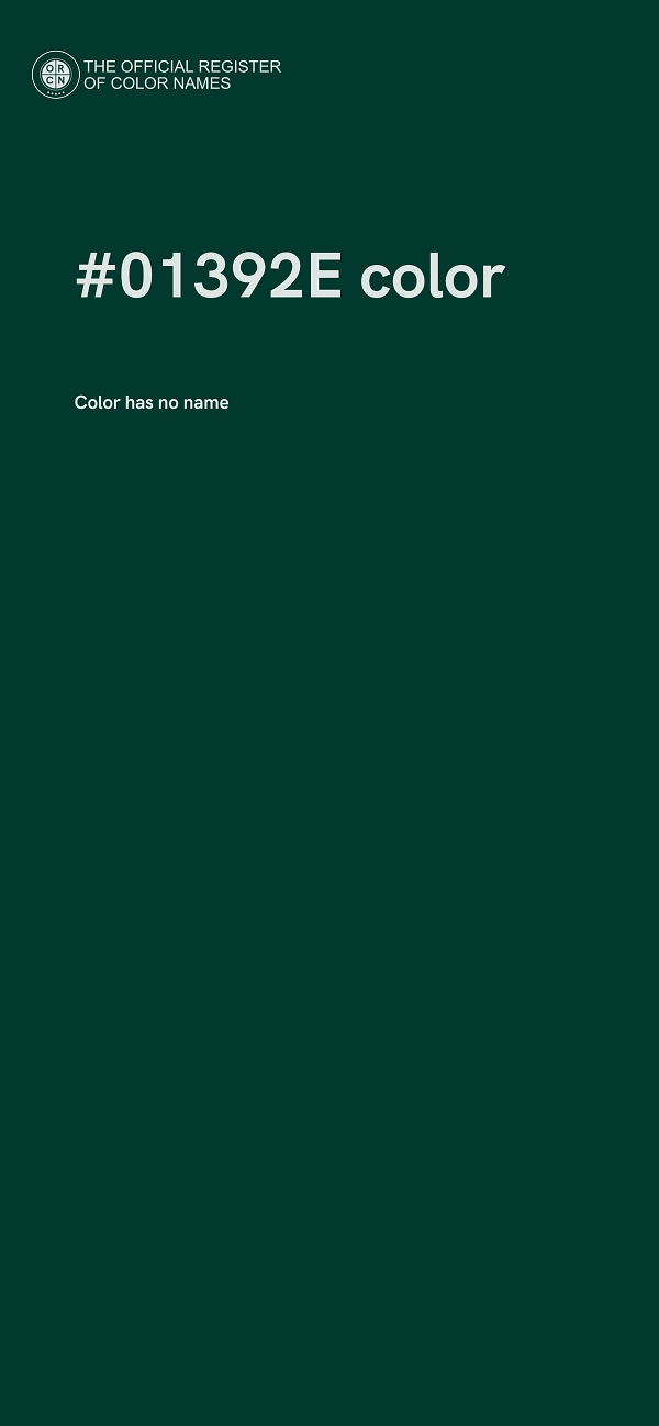 #01392E color image