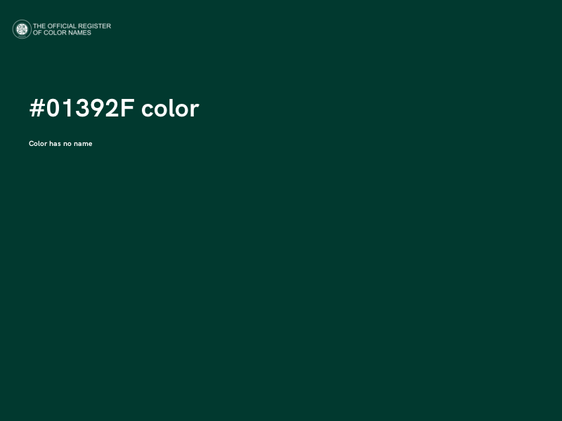 #01392F color image