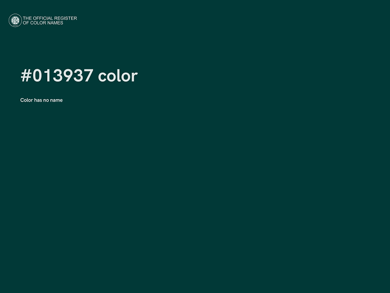 #013937 color image