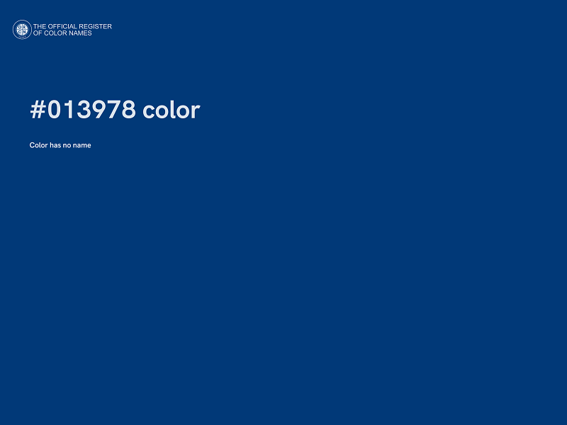 #013978 color image