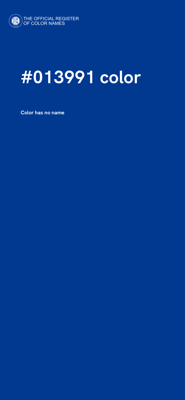 #013991 color image