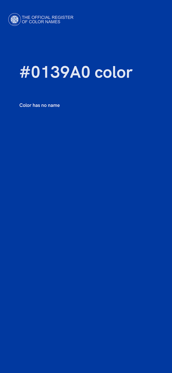 #0139A0 color image
