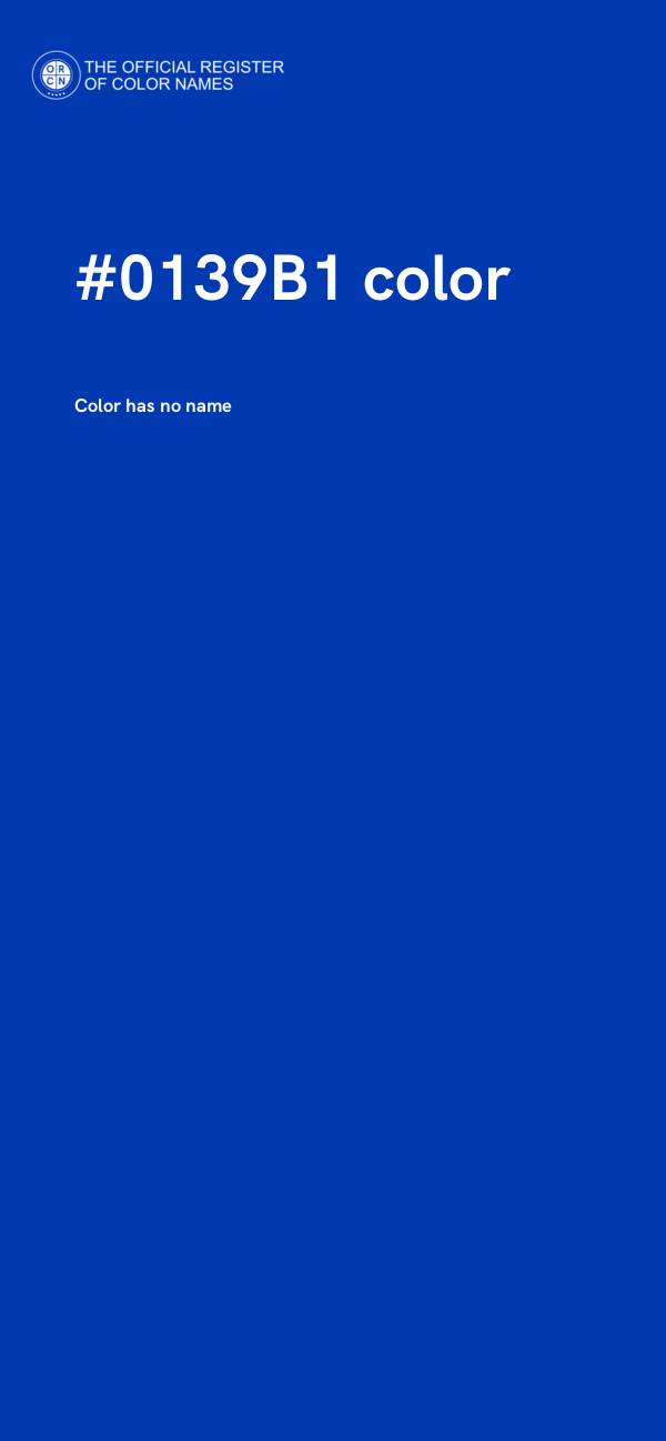#0139B1 color image
