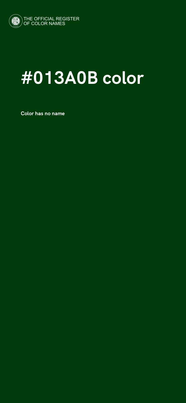 #013A0B color image