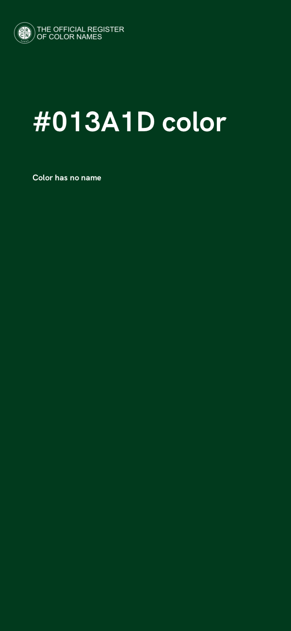 #013A1D color image