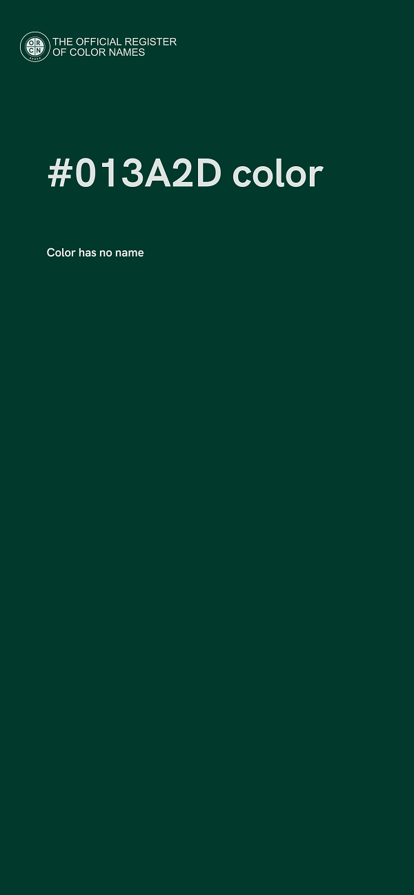 #013A2D color image