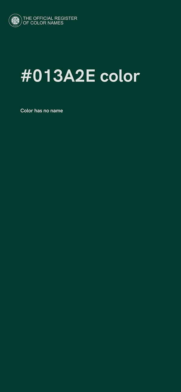 #013A2E color image