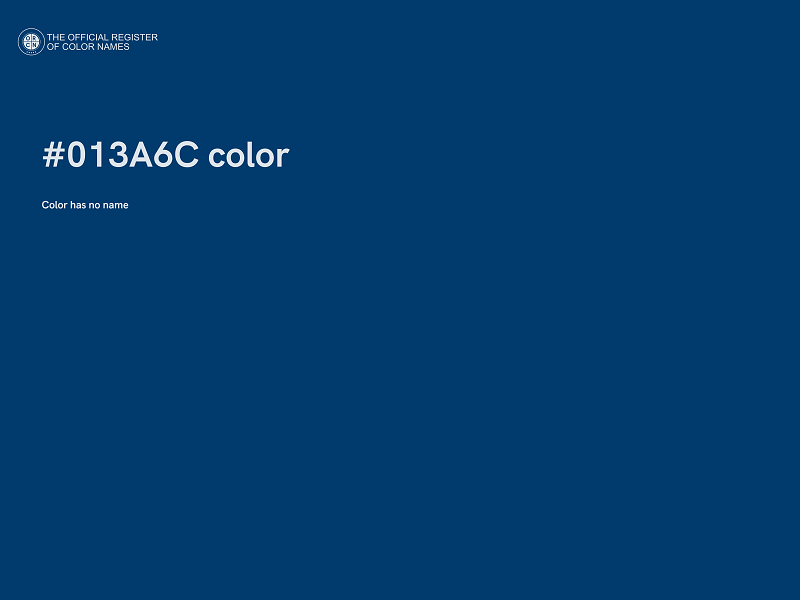#013A6C color image