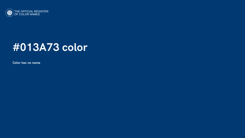 #013A73 color image