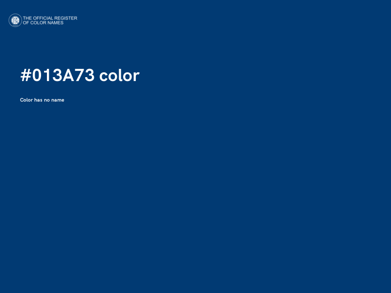 #013A73 color image