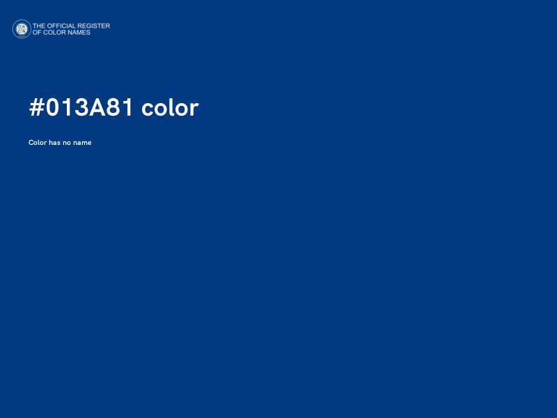 #013A81 color image