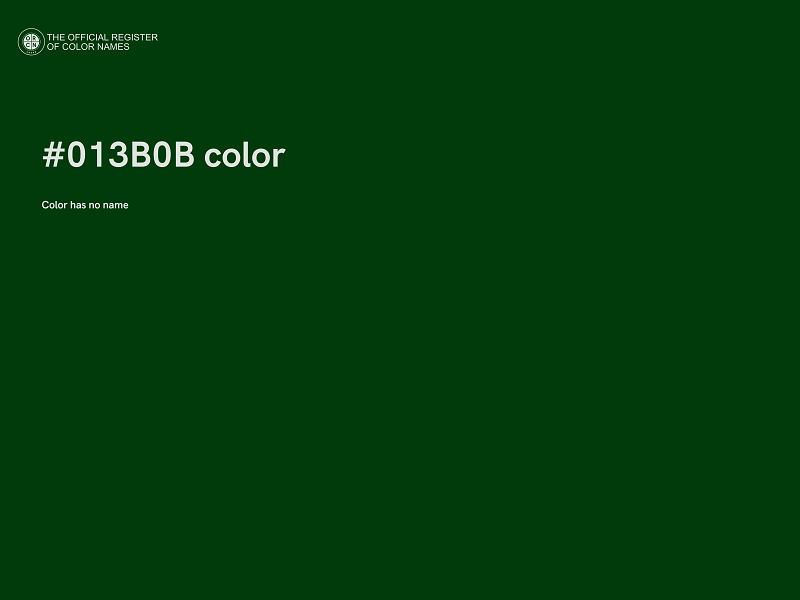 #013B0B color image