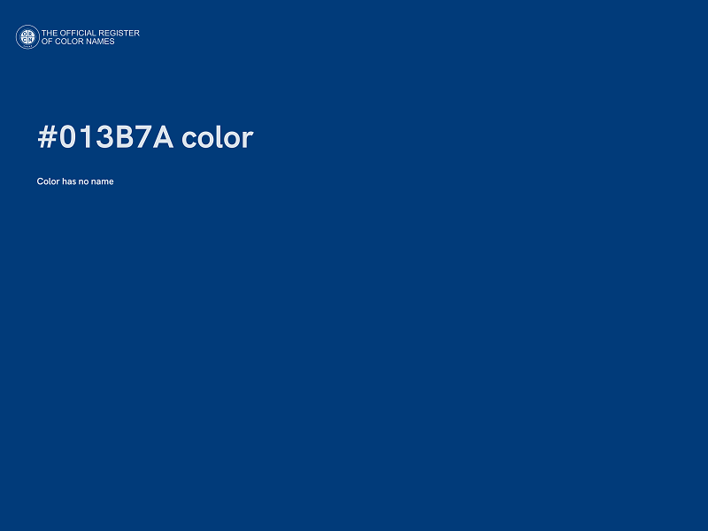 #013B7A color image