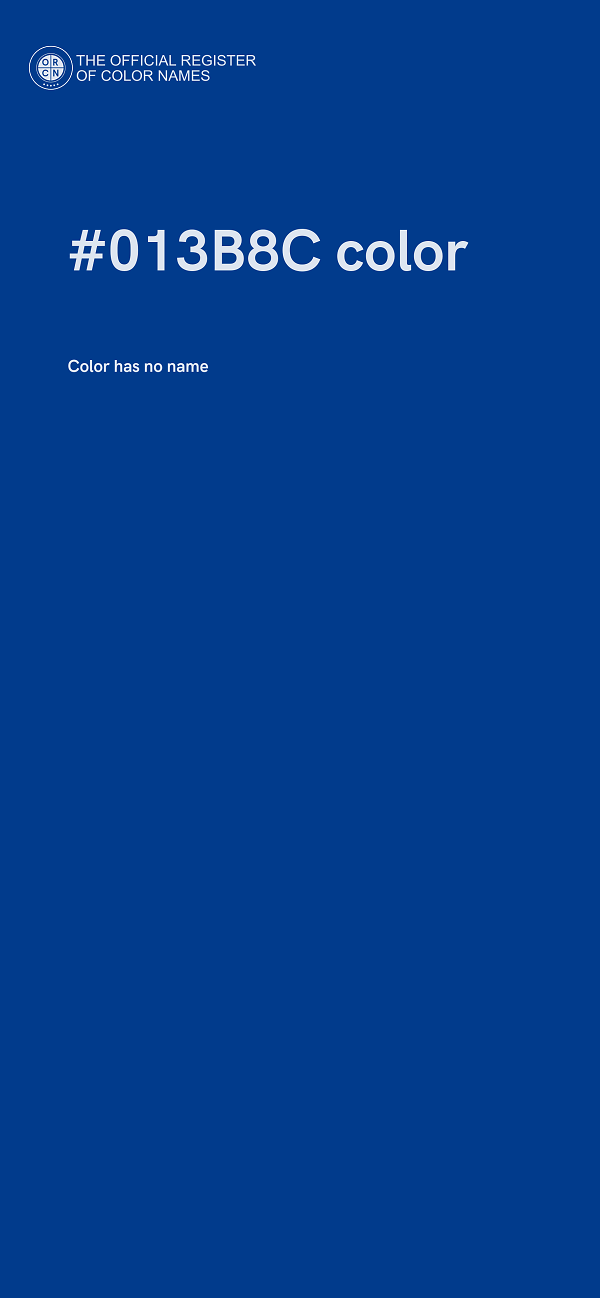 #013B8C color image