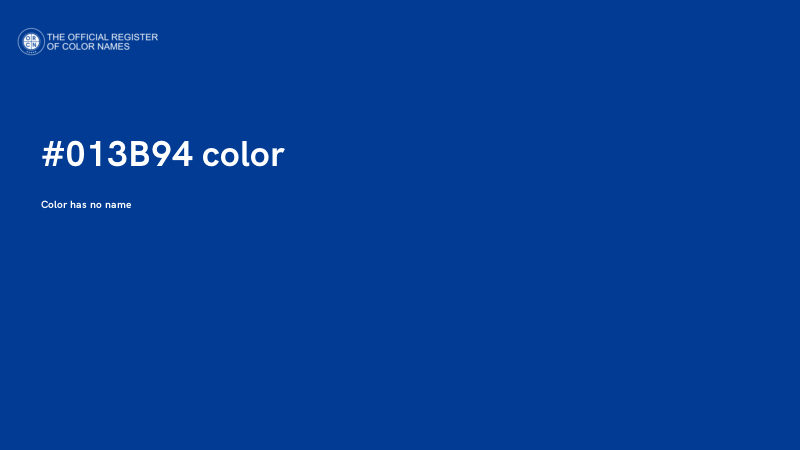 #013B94 color image