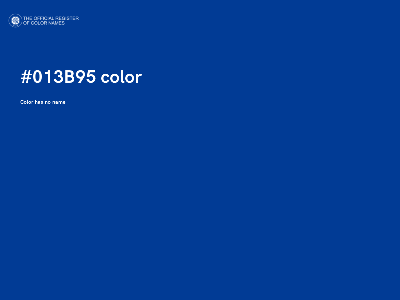 #013B95 color image